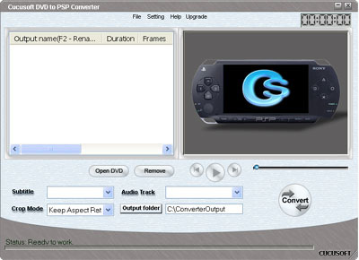 Cucusoft DVD to PSP Converter Build 007 icon